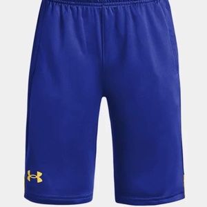 BRAND NEW youth boy under armour velocity blue shorts size L (with pockets)
